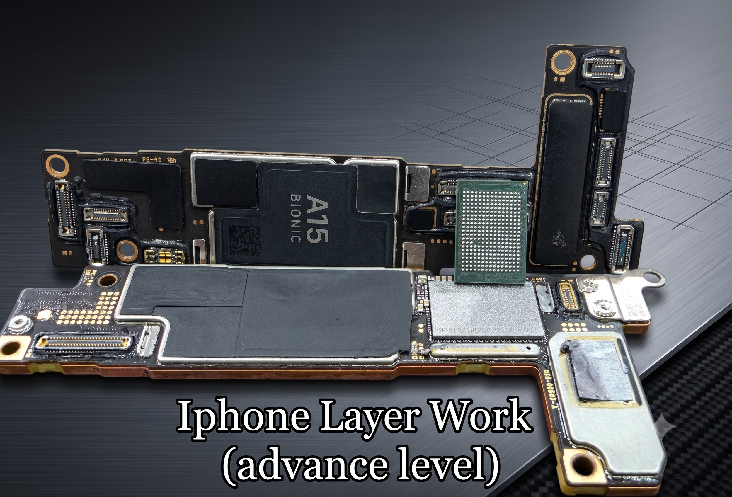 GSM ASSAM - No.1 Mobile Repairing Institute in Guwahati 11 GSM ASSAM iPhone Sandwich Board Layer Repair Training Guwahati